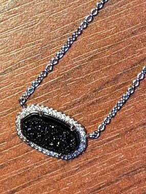 Kendra Scott Drusy Pendant Necklace Designer Jewelry Statement Necklace